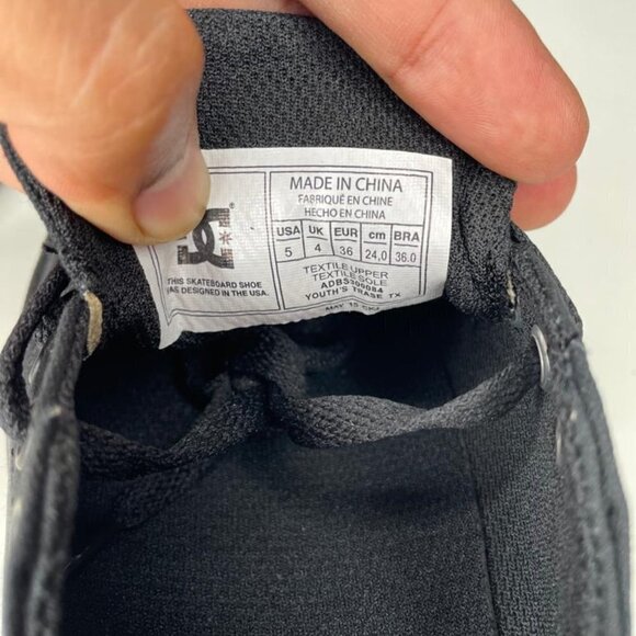 DC Youth Trase TX Skate Black Men's Shoe Size 5 - Picture 11 of 11